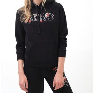 Aeropostale Flowers Pullover Hoodie